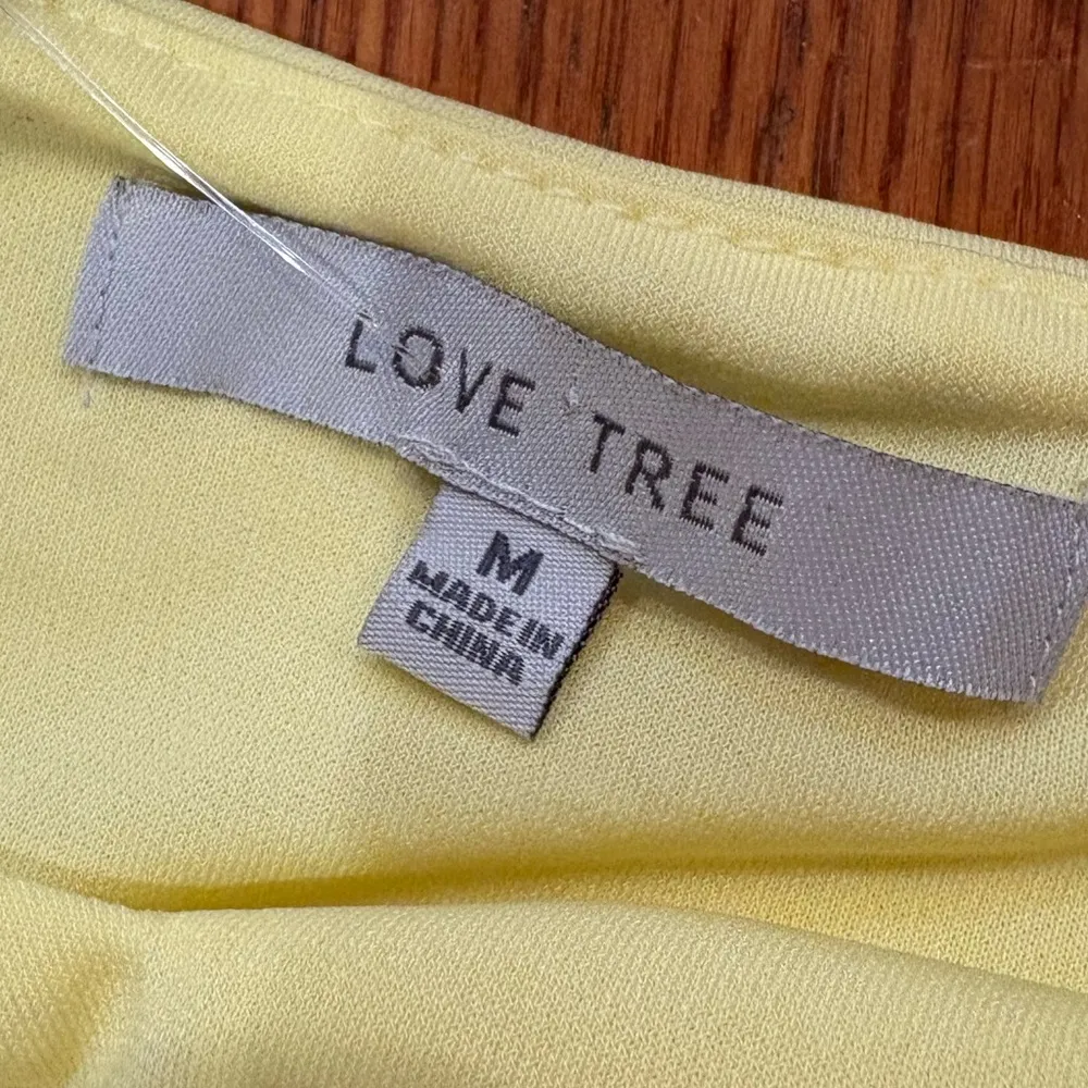 NWT Love Tree Pale Yellow Mini Dress - Image 2