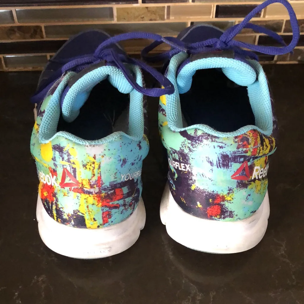 Reebok athletic colorful sneakers women’s shoes‎ size 6.5 - Image 4