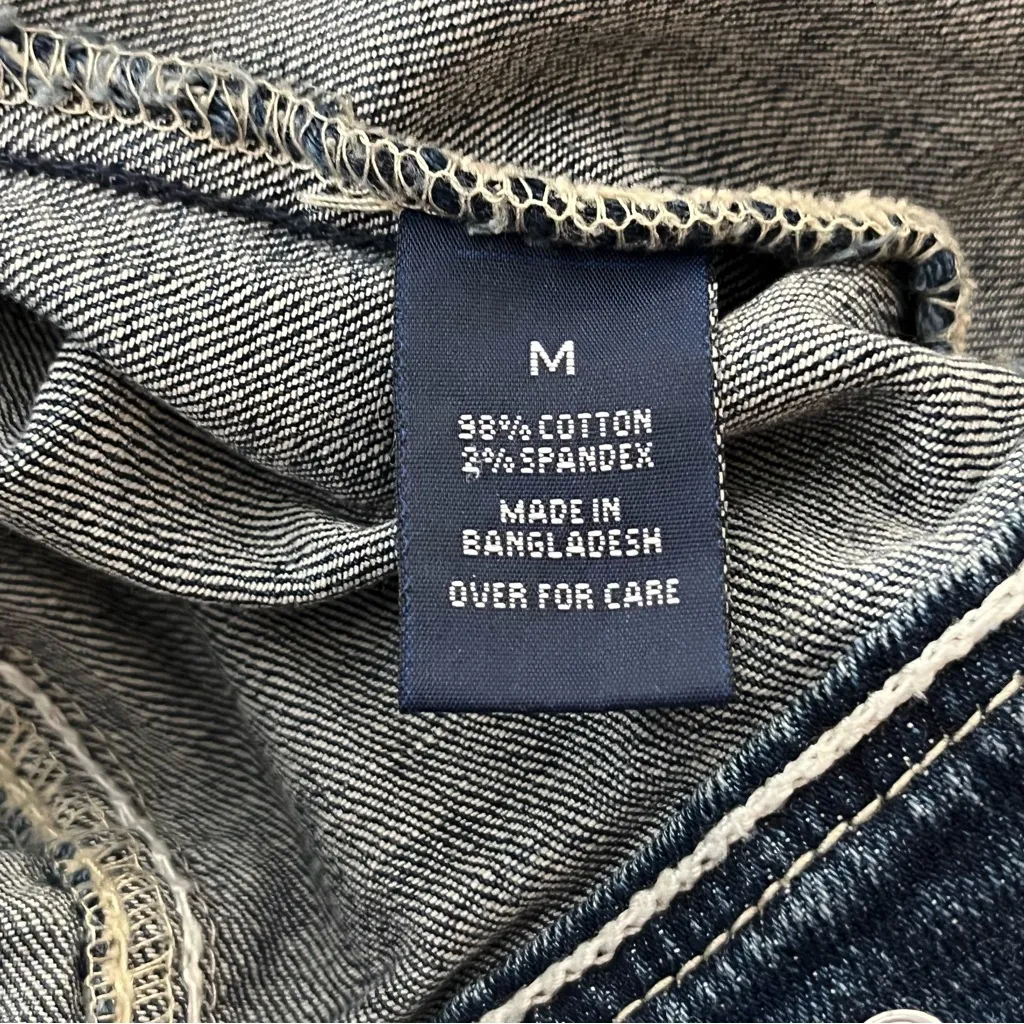 Amethyst Jeans Cropped Denim Jacket Distressed Stretch Medium Juniors - Image 4