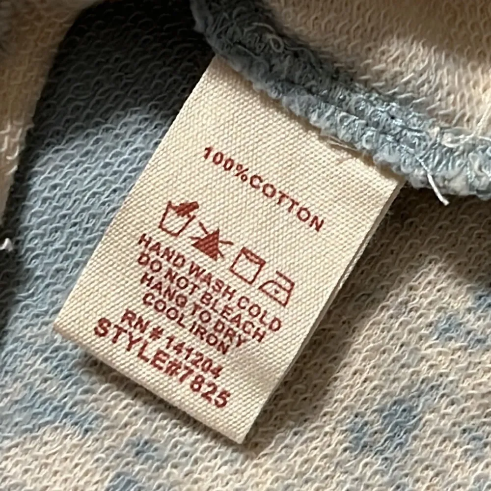 Hem & Thread small mint tie front tie dye sweatshirt long sleeve pullover NWT - Image 9