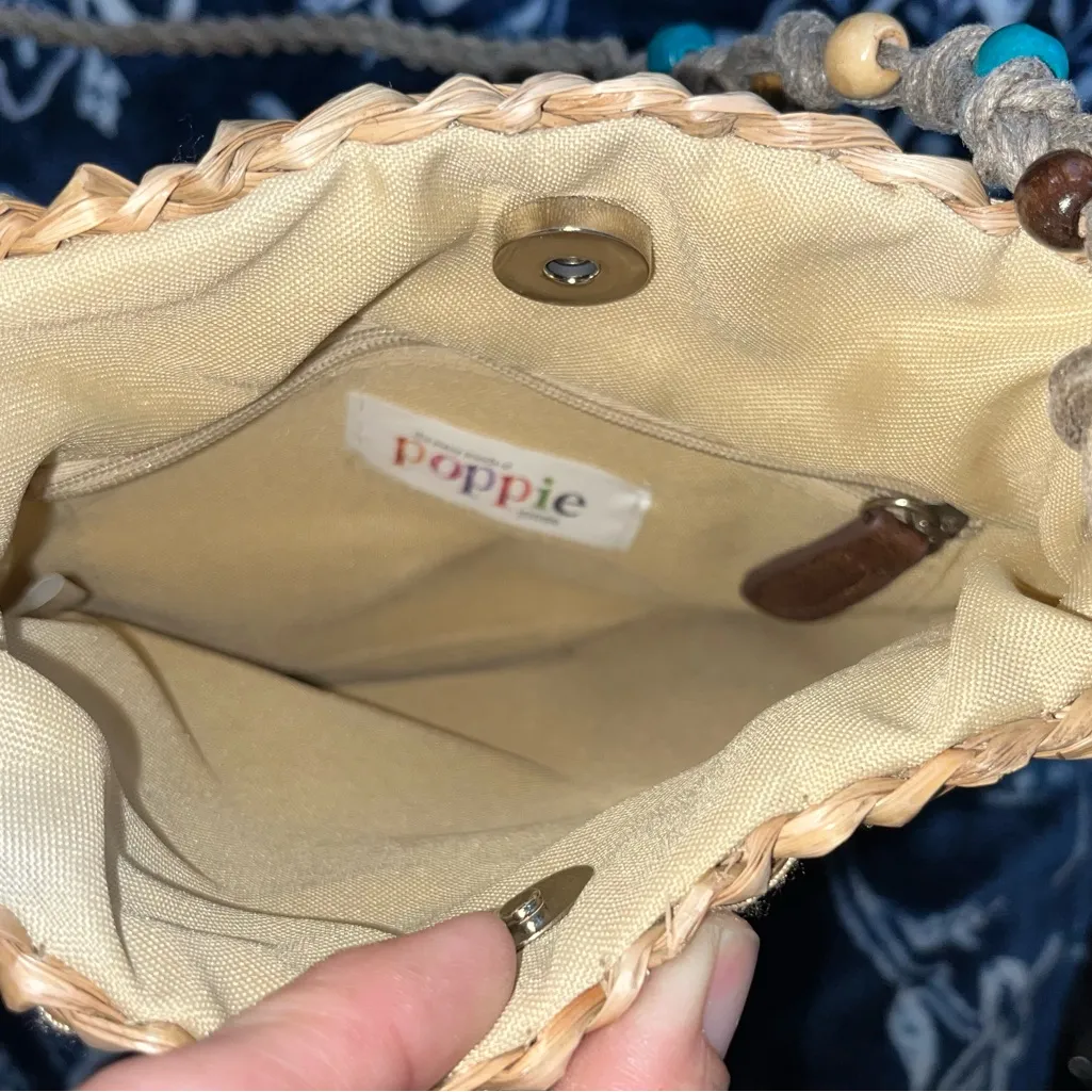 Boho Coastal Earthy Woven Crossbody Green - Image 5