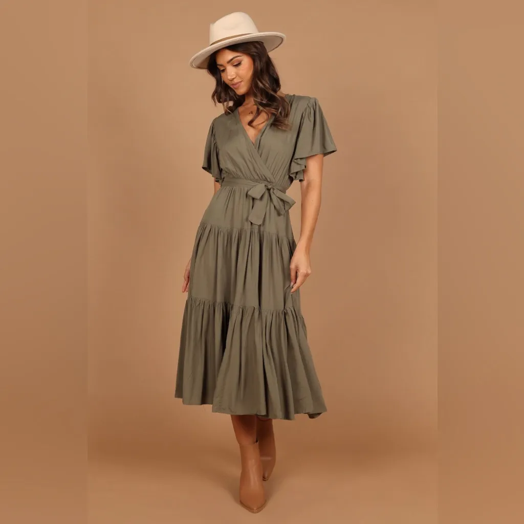 Petal and Pup Barker Dress, Olive, size 4, $89 - Image 5