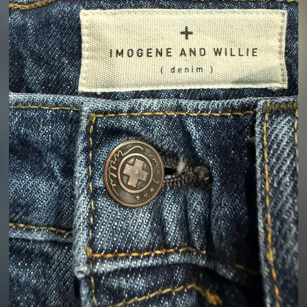 Imogene‎ + Willie Sophie Jeans High Rise Retro Cut Straight Leg Denim Bedford 24 - Image 8