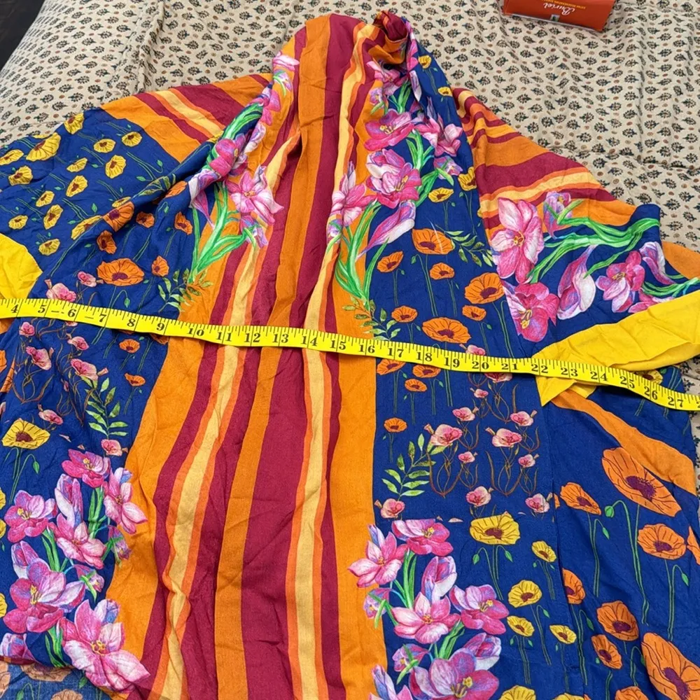 Free people all tous Colorful Striped Floral Kimono - Image 13