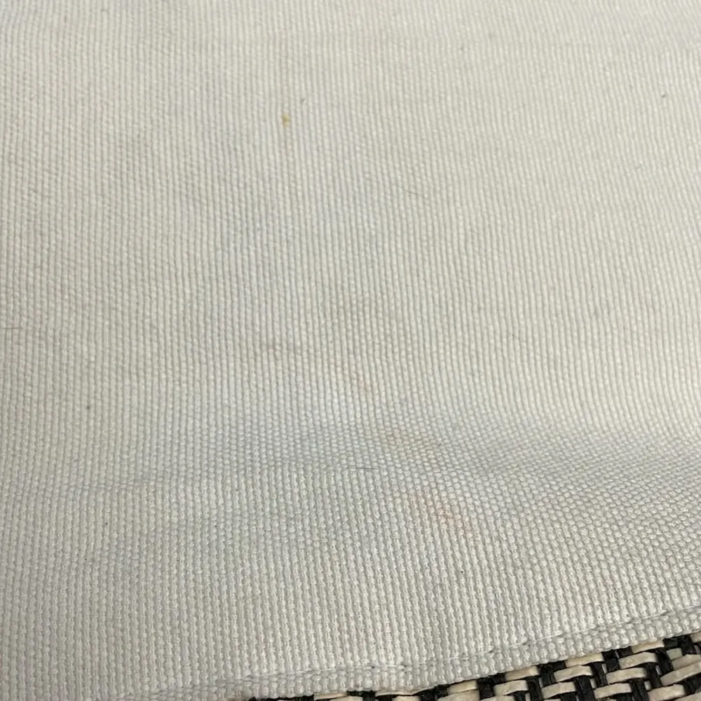 Sun 'n' Sand Cream & Black Canvas Tote Approximately 17" X 15" Snap Top Multiple - Image 8