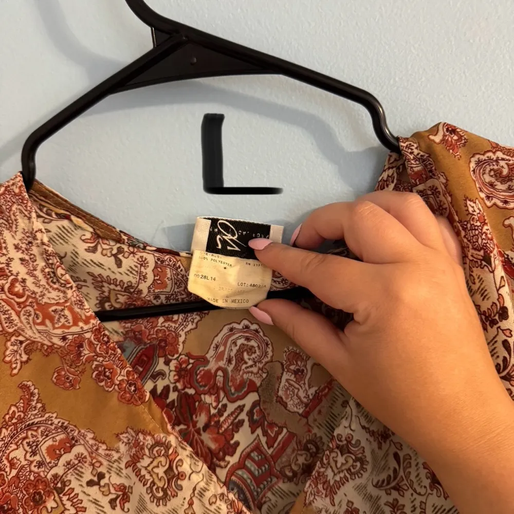 vintage IZ byer California sheer short sleeve blouse size L Size L - Image 4