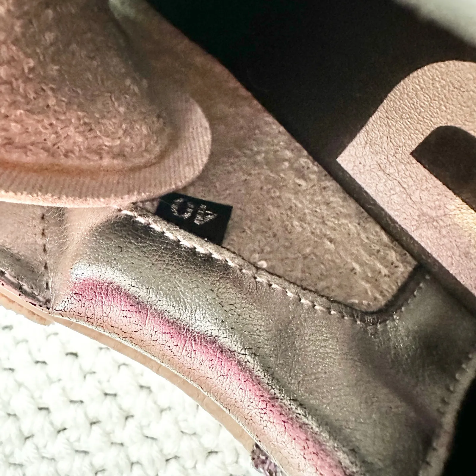 P448 Beige Snake Print Thea Low To Platform Lace Up Sneaker Glitter Heel 40 Wmn - Image 11