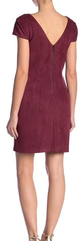 💝Faux Suede Maroon Dress NWT - Image 2