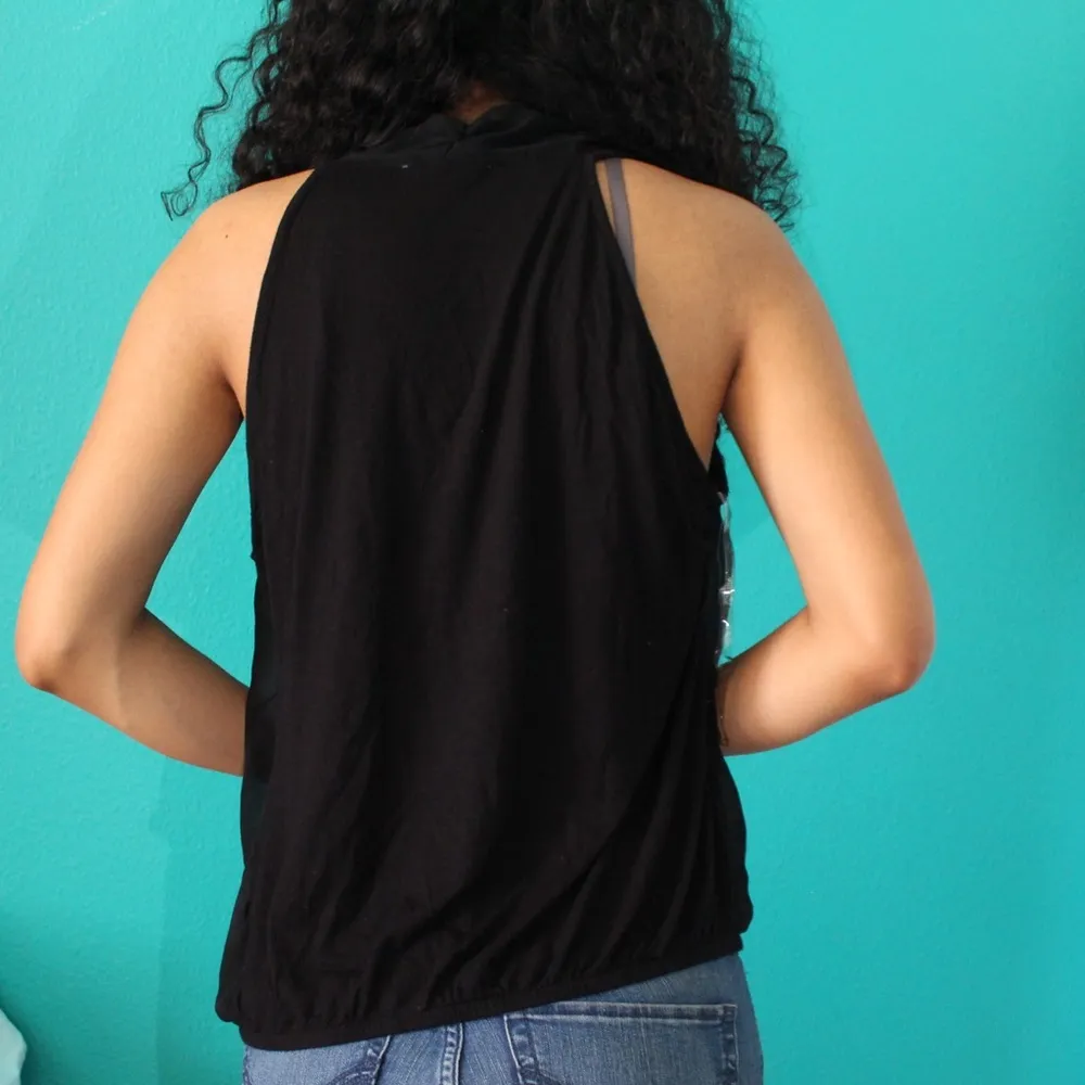 black surplice tank top - Image 4
