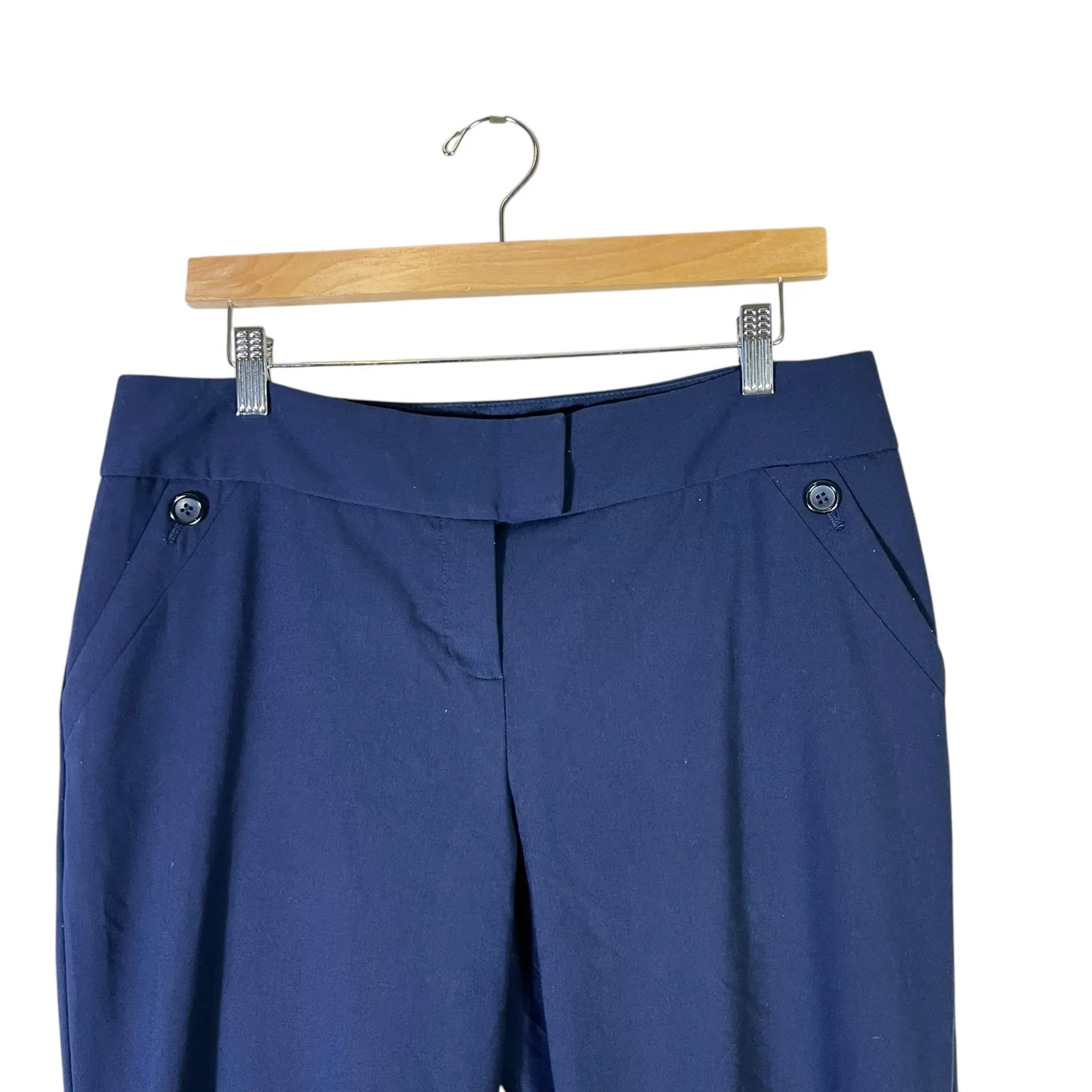 The Limited Cassidy Fit Bootcut Dress Pants Size 10 Navy Blue Work Professional - Image 3