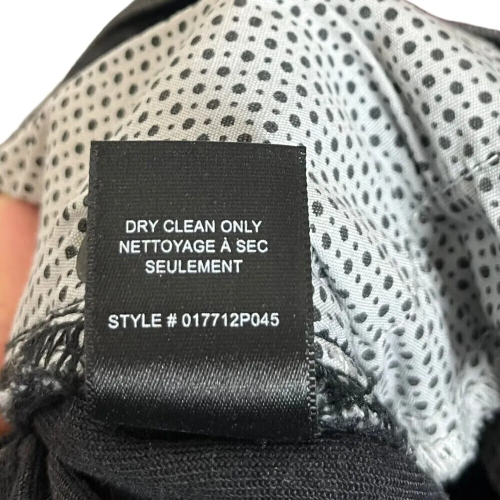 La Vie Rebecca Taylor Flare Jeans Size 29 Black Glitter Stripe Fringe Hem - Image 11