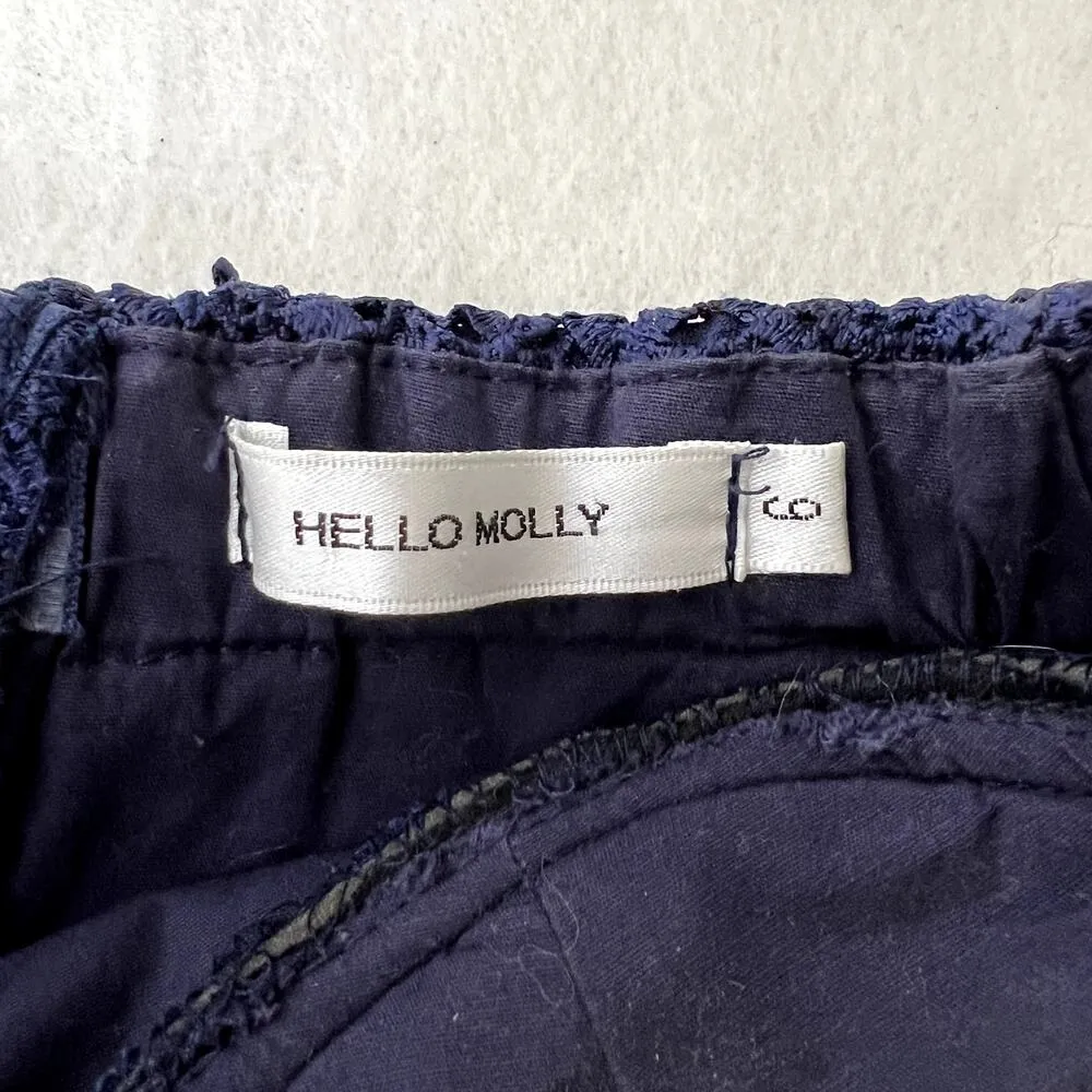 Hello Molly Navy Lace Strapless Bustier Romper - Image 6