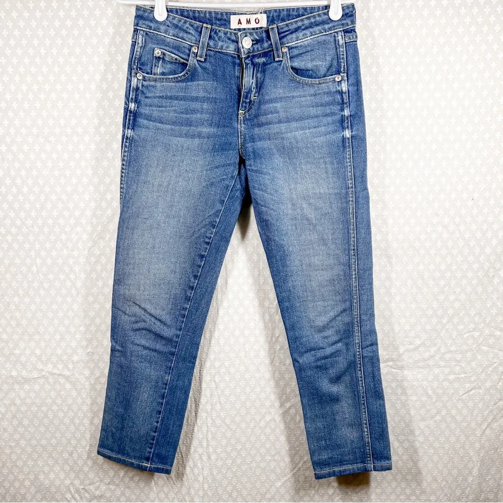 Amo‎ Dark Wash Kate Girl Crush Slim Ankle Jeans Blue Size 26 - Image 3