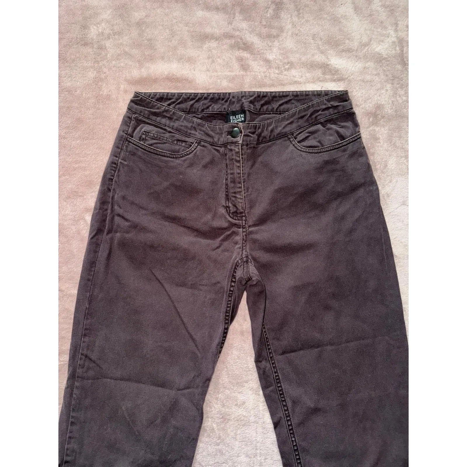 Eileen‎ Fisher Women's Skinny Rust Brown Denim Pants Size Small - Image 2
