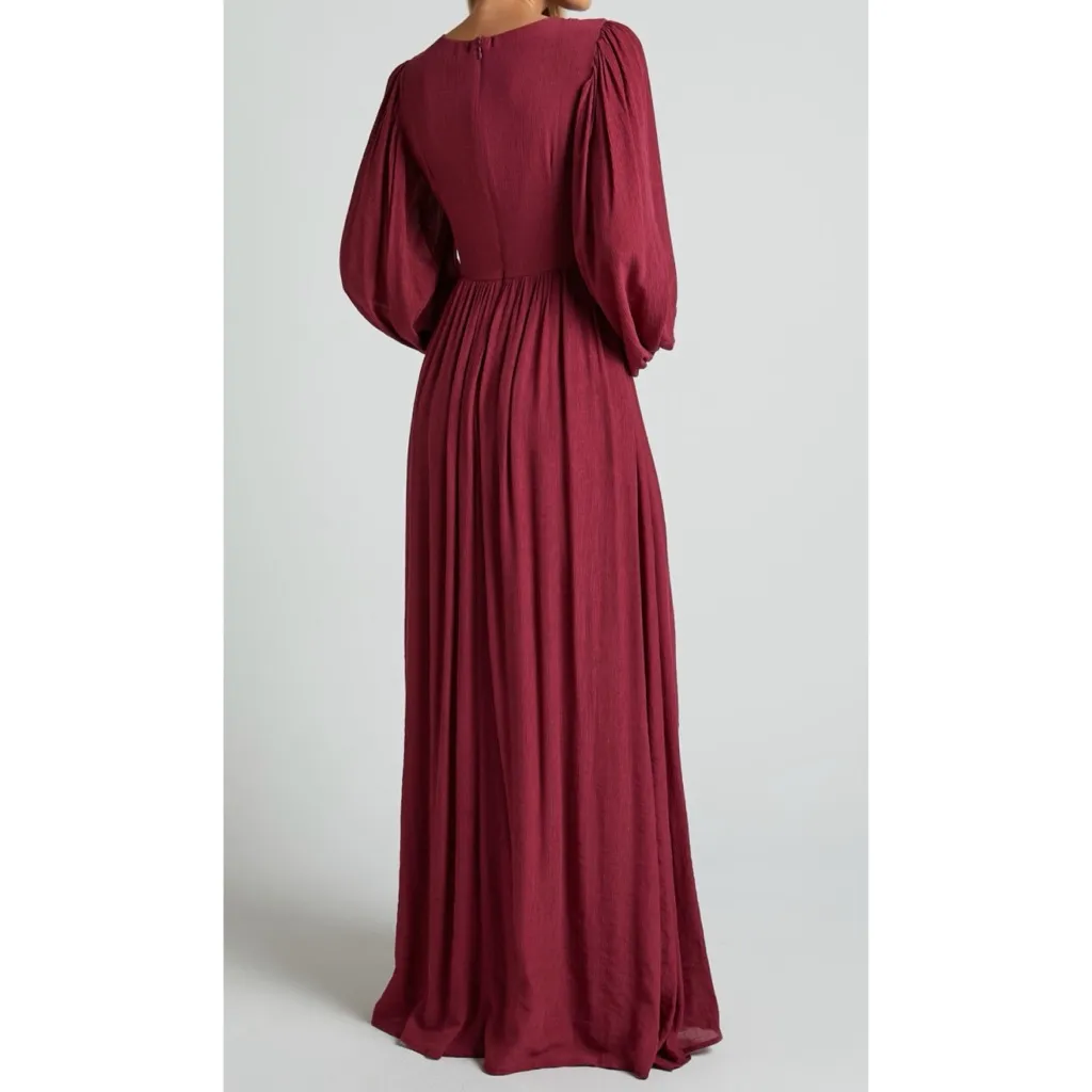 Showpo | Paige side cutout balloon sleeve maxi dress - Image 2
