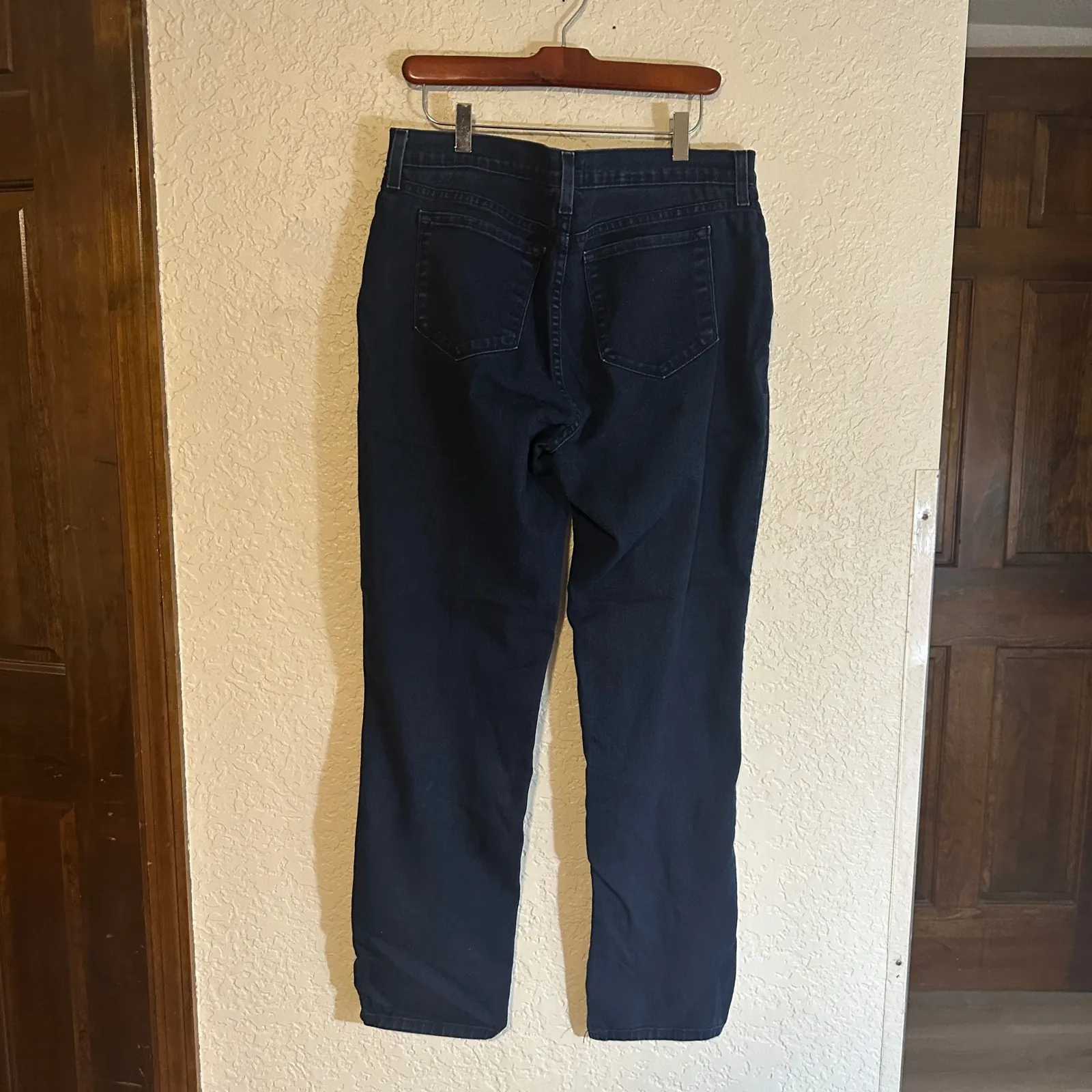 NYDJ Womens Jeans Size 10 Straight Leg Dark Wash Lift Tuck Technology Stretch - Image 8