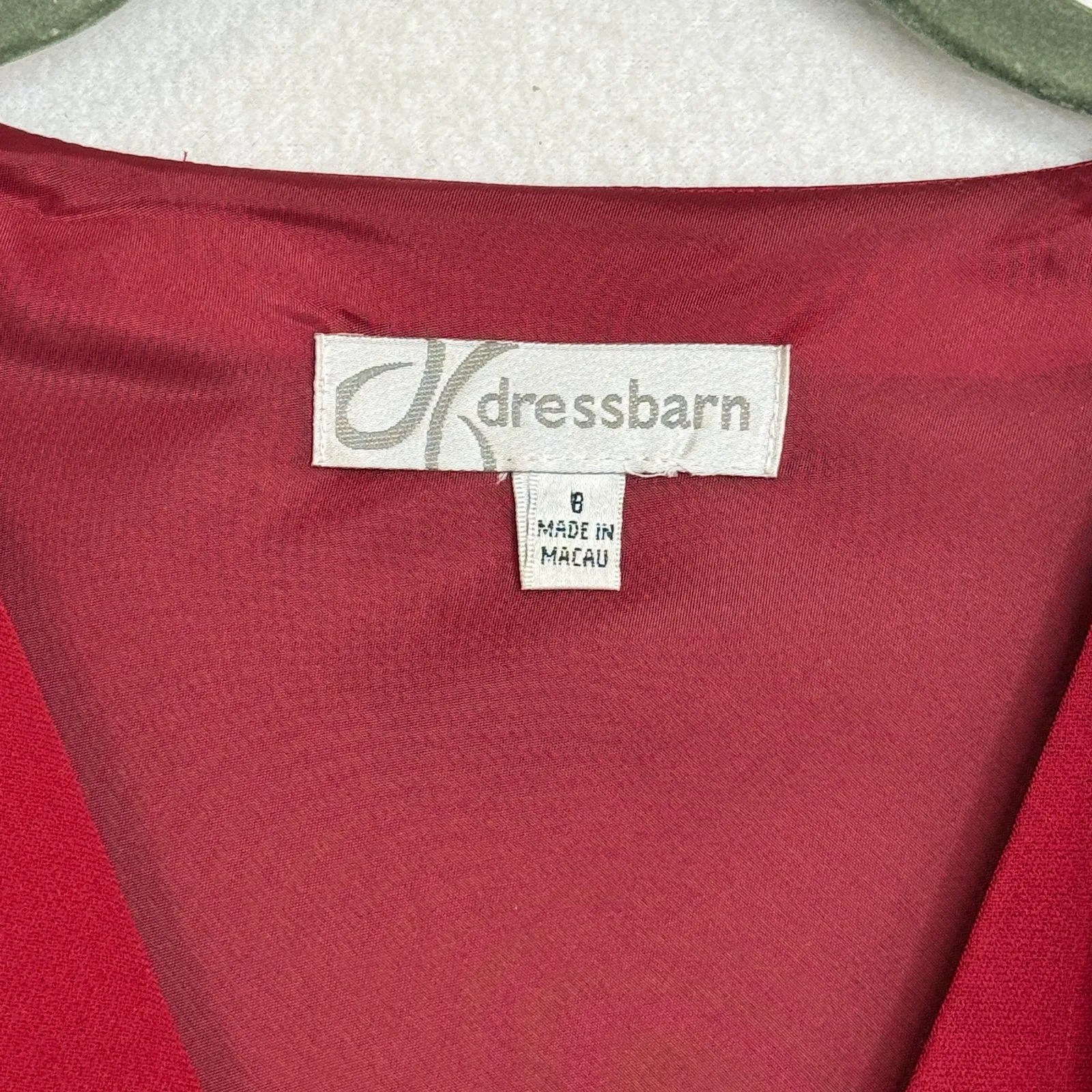 Vintage Dress Barn Drape‎ Midi Faux Wrap Dress Sz 8 Executive Old Money Evening - Image 7