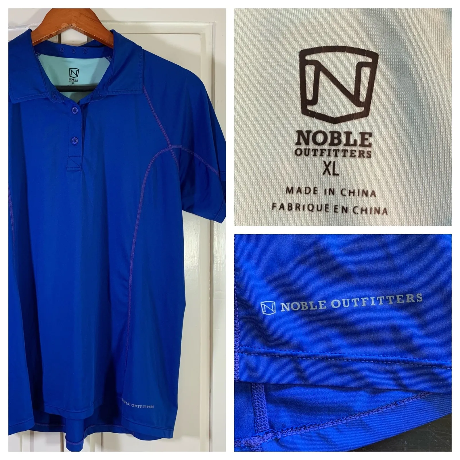 Noble Outfitters Equestrian Performance Polo Shirt‎ Womens XL Blue Athletic Top - Image 14