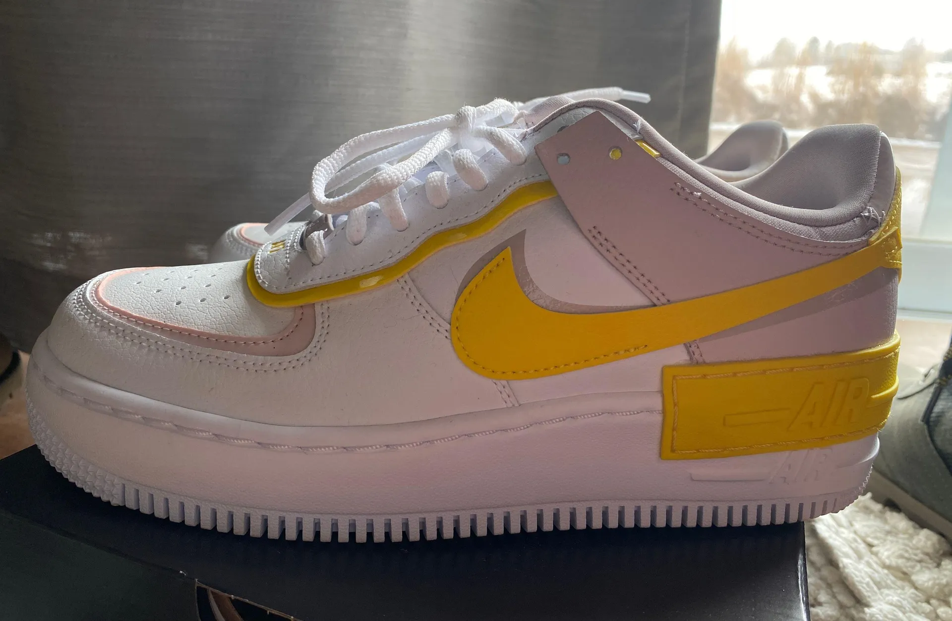 Nike White Air Force 1 Shadow - Image 2