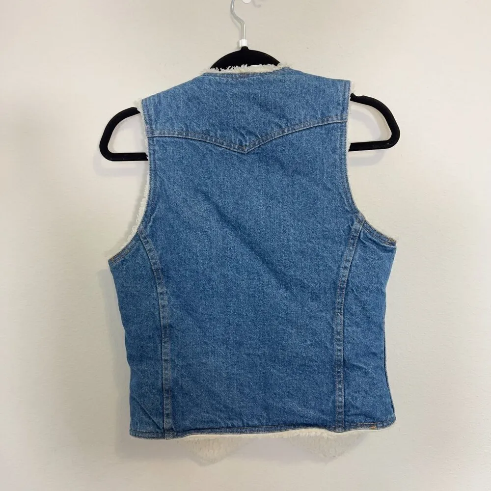 VTG 70s Levi’s Orange Tab Sherpa-Lined Trucker Jacket – Small – - Image 5