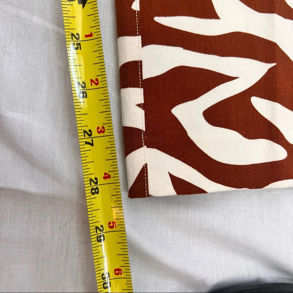 NWOT SPANX  On the Go Printed Ankle Slim Straight Pant Zebra Stripe Sz LTall - Image 8