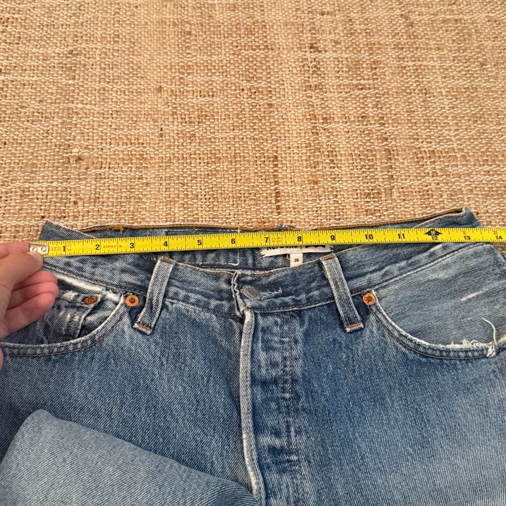 RE/DONE Levi’s Jeans Distressed Size 26 - Image 9