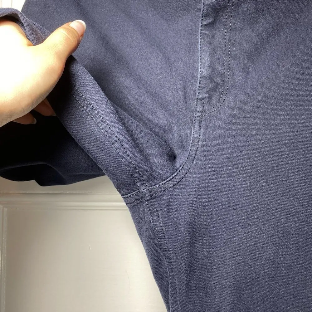 M.M. LAFLEUR The Hockey Straight Leg Pant w Adjustable Hem Navy Blue Sz 4 - Image 8