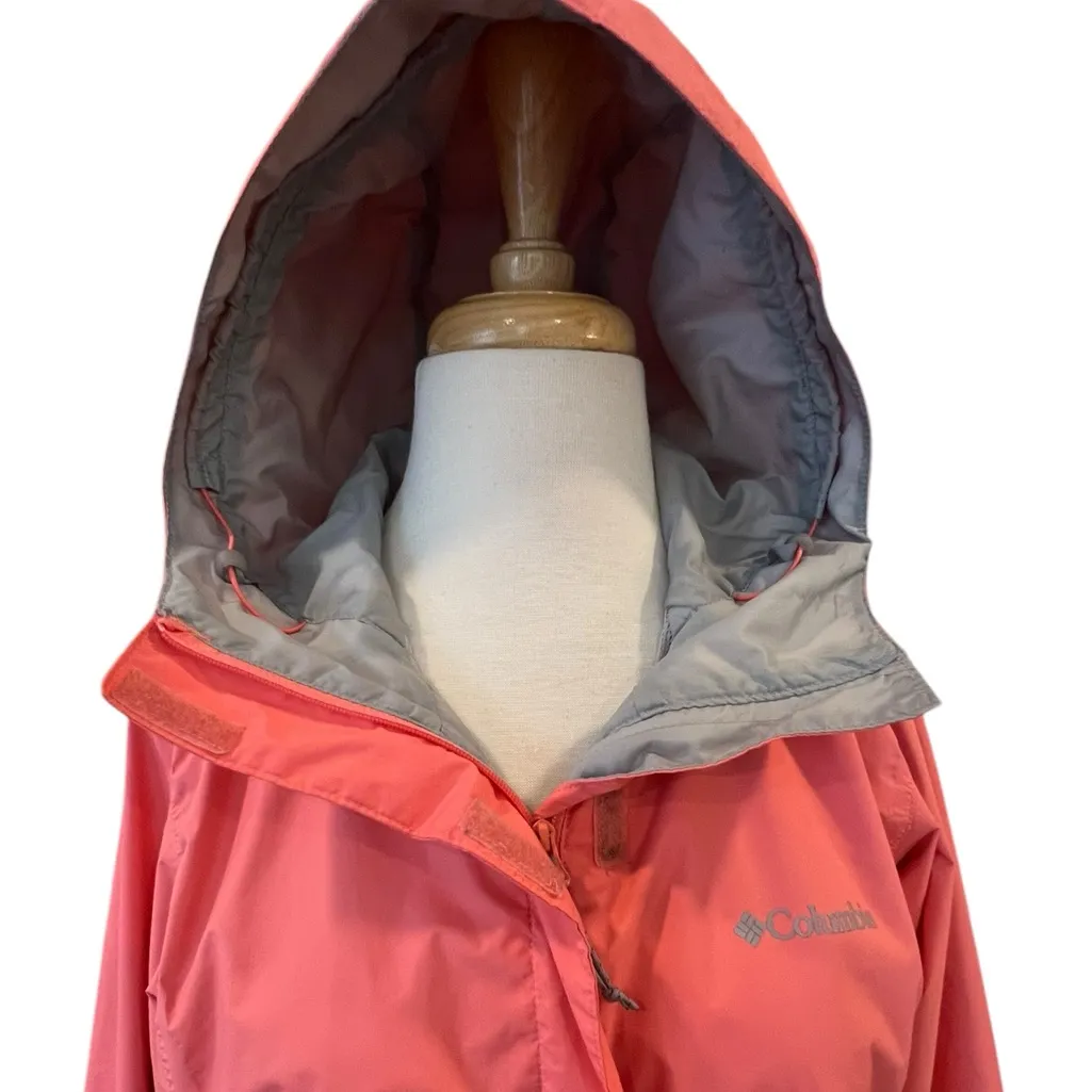 Columbia Arcadia II Jacket Juicy Hood Cinch Waist Pockets Waterproof Small - Image 6