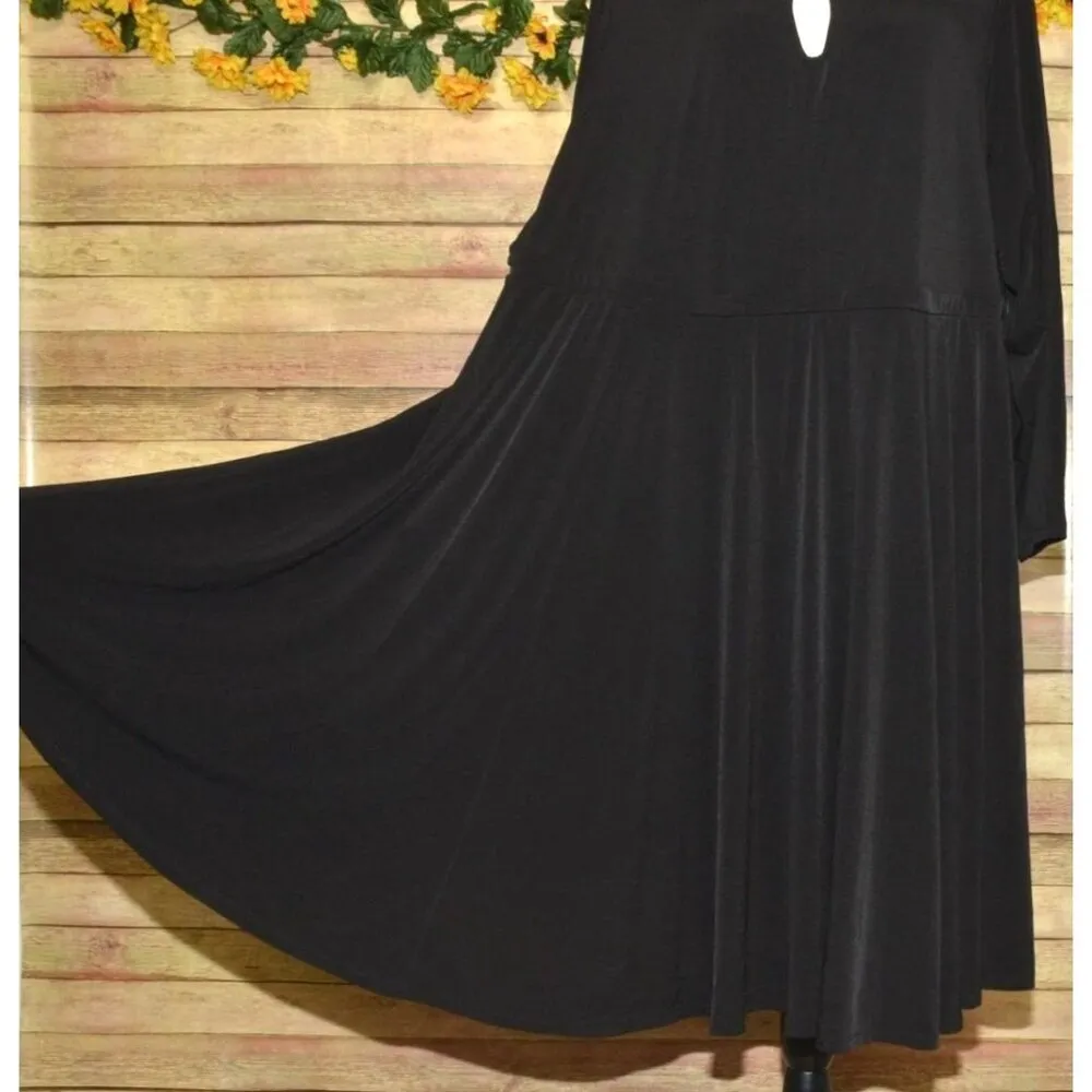 NWT Torrid Black Studio Knit Keyhole Skater Dress Fit N Flare Plus Size 4X - Image 5