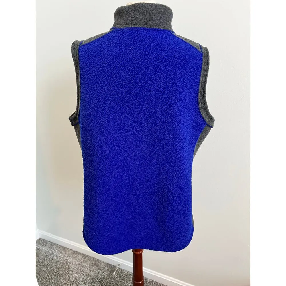 Susan Graver Weekend Faux Fur Colorblock Vest Large - Image 5