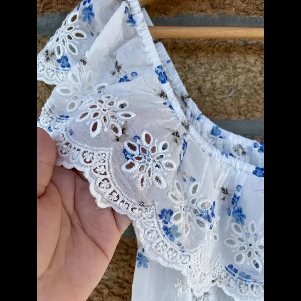 LoveShackFancy Denver Off-the-shoulder Tiered Floral dress 6 - Image 6