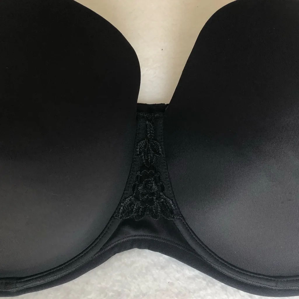 NWT Vanity Fair Full-Busted Black Bra With Straps Size 42 DD - Image 4