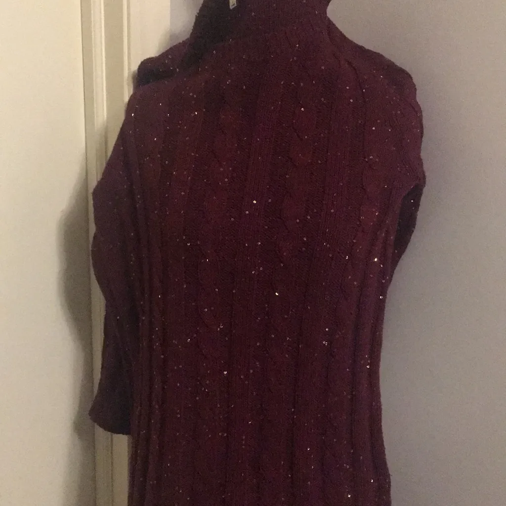 Daniel Cremieux burgundy sweater - Image 2