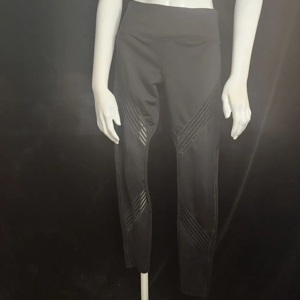 Forever 21 Black Moto Mesh Leggings (S) - Image 2