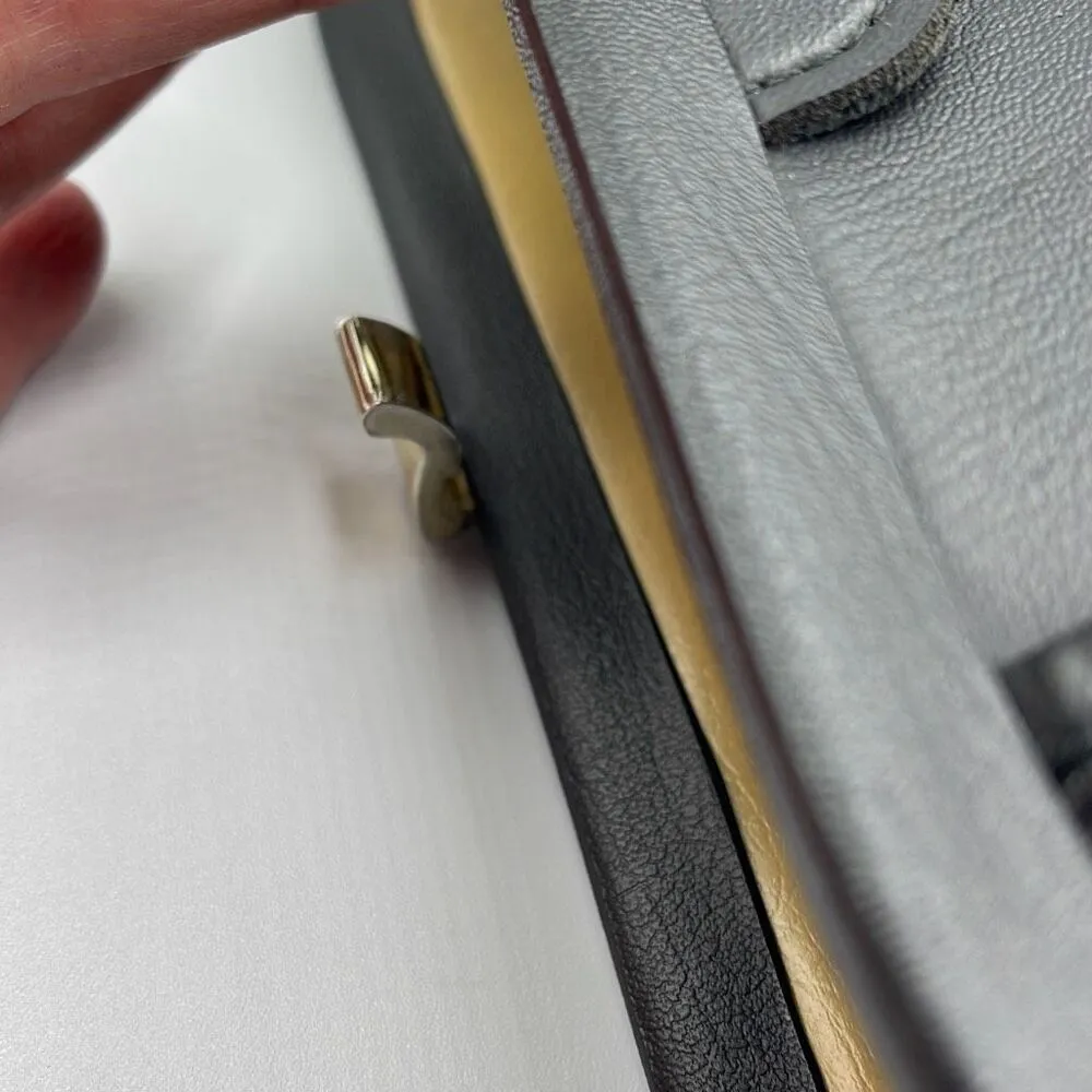 Black Aetna made in USA vintage faux leather satchel Black - Image 13