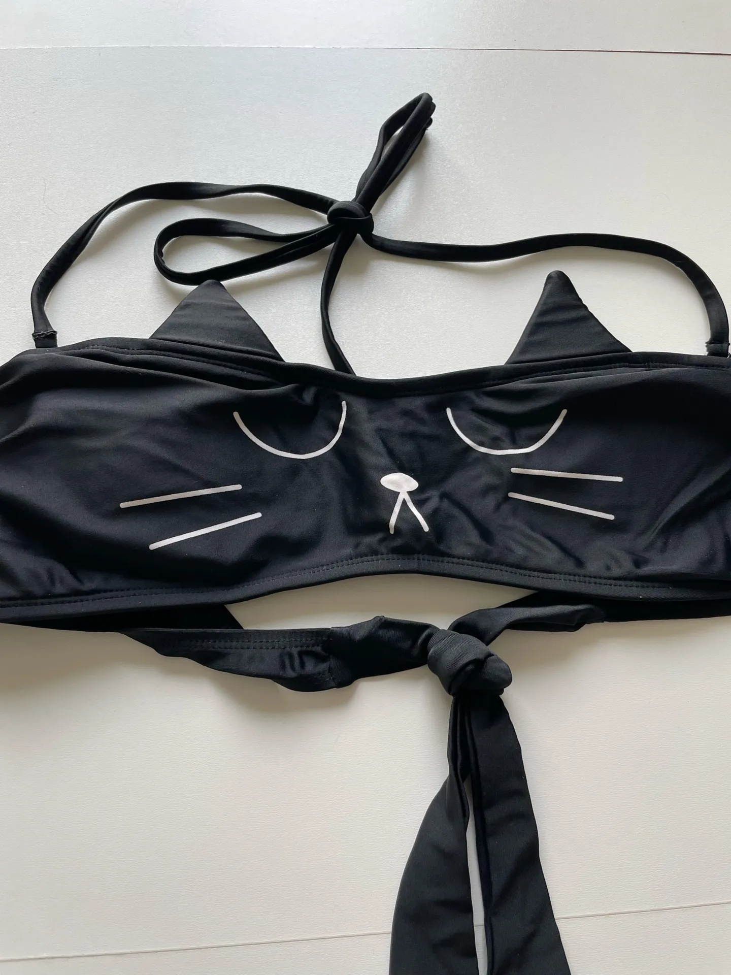 Cat bathing suit top Black Size L - Image 6