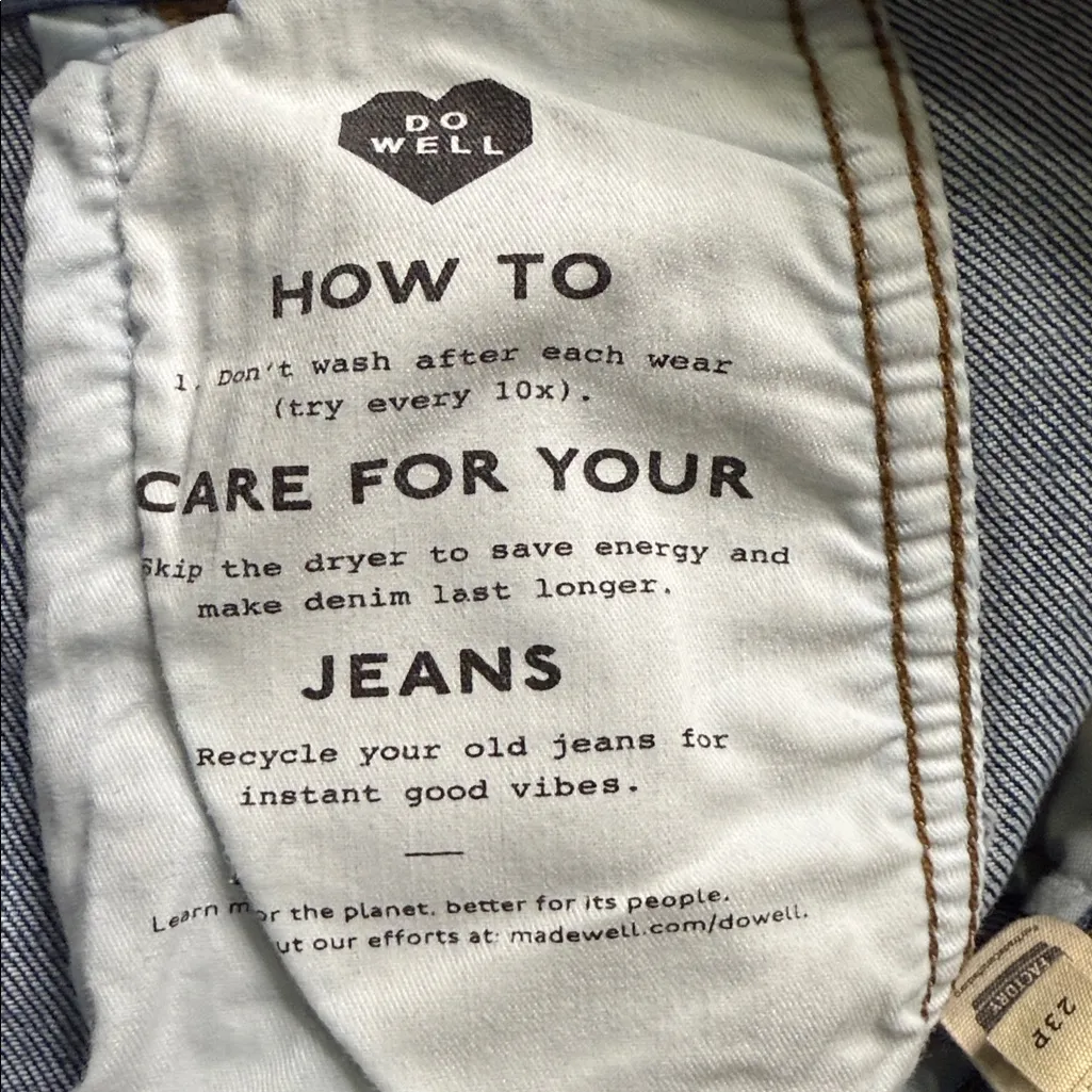 Madewell Tapered Denim Trousers High Rise Comfort Barrel - Image 12