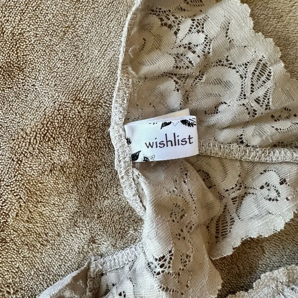 Wishlist Cream Lace Bralette with Adjustable Straps - Image 3