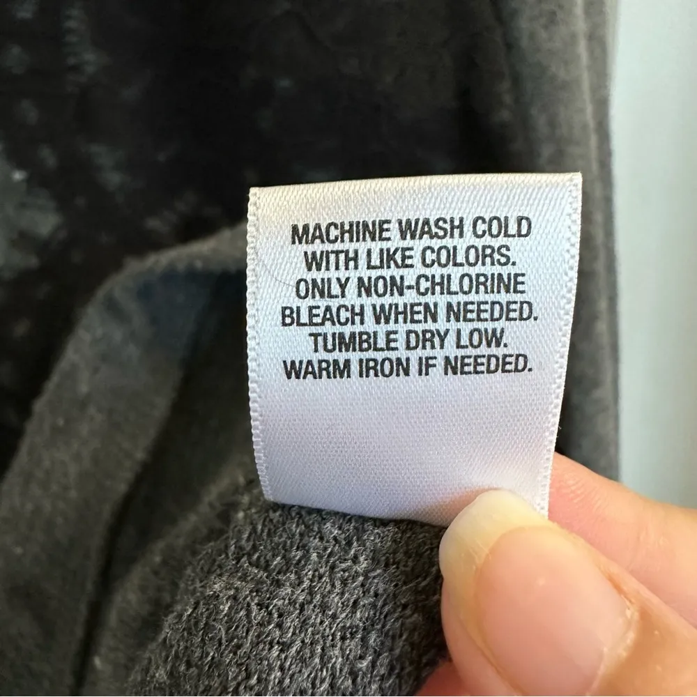 Sundays, gray pullover sweatshirt with black lace women’s 2X - Image 9