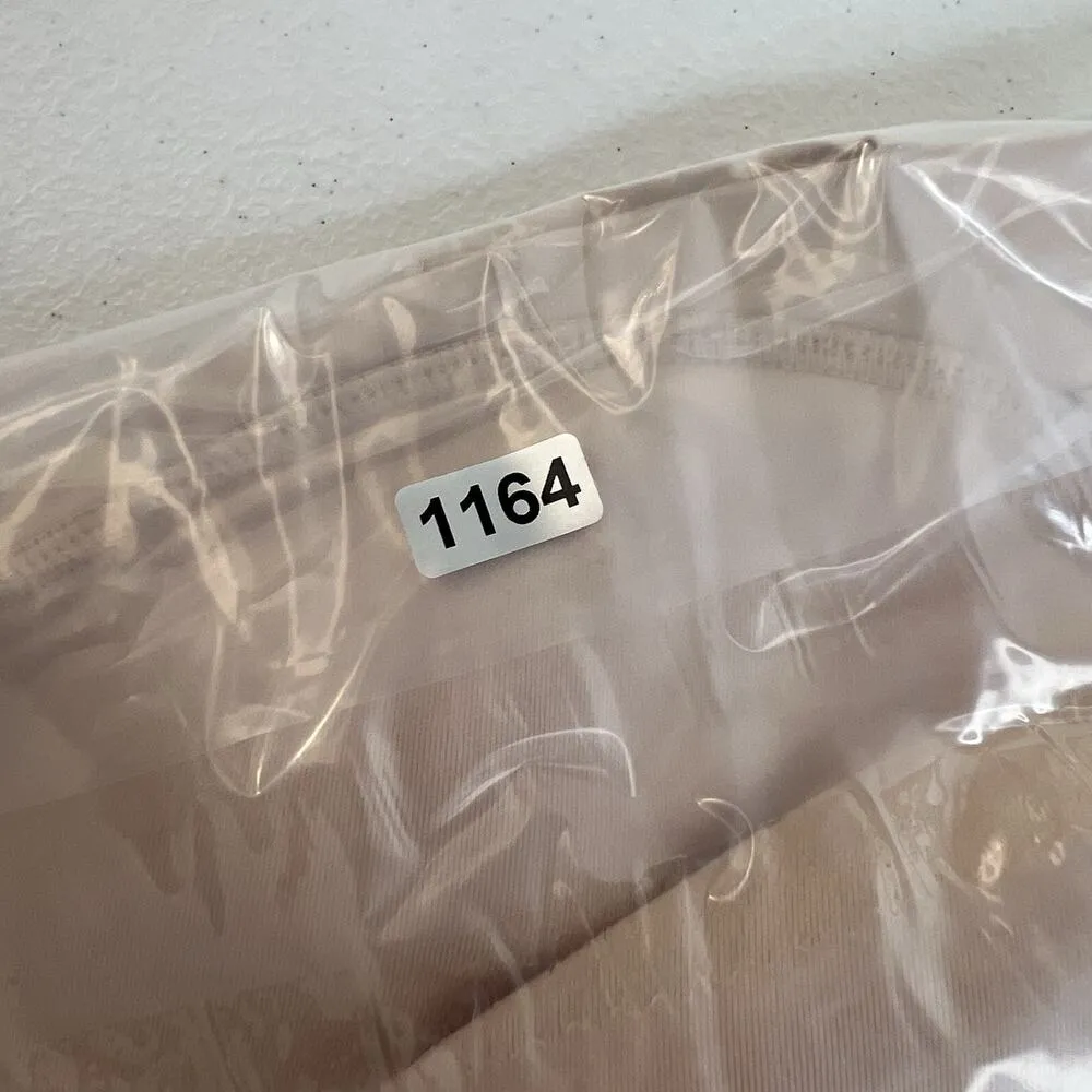 DKNY Small Bra Wireless Microfiber Plunge Smooth Molded Cups Beige Tan DK7664 - Image 13