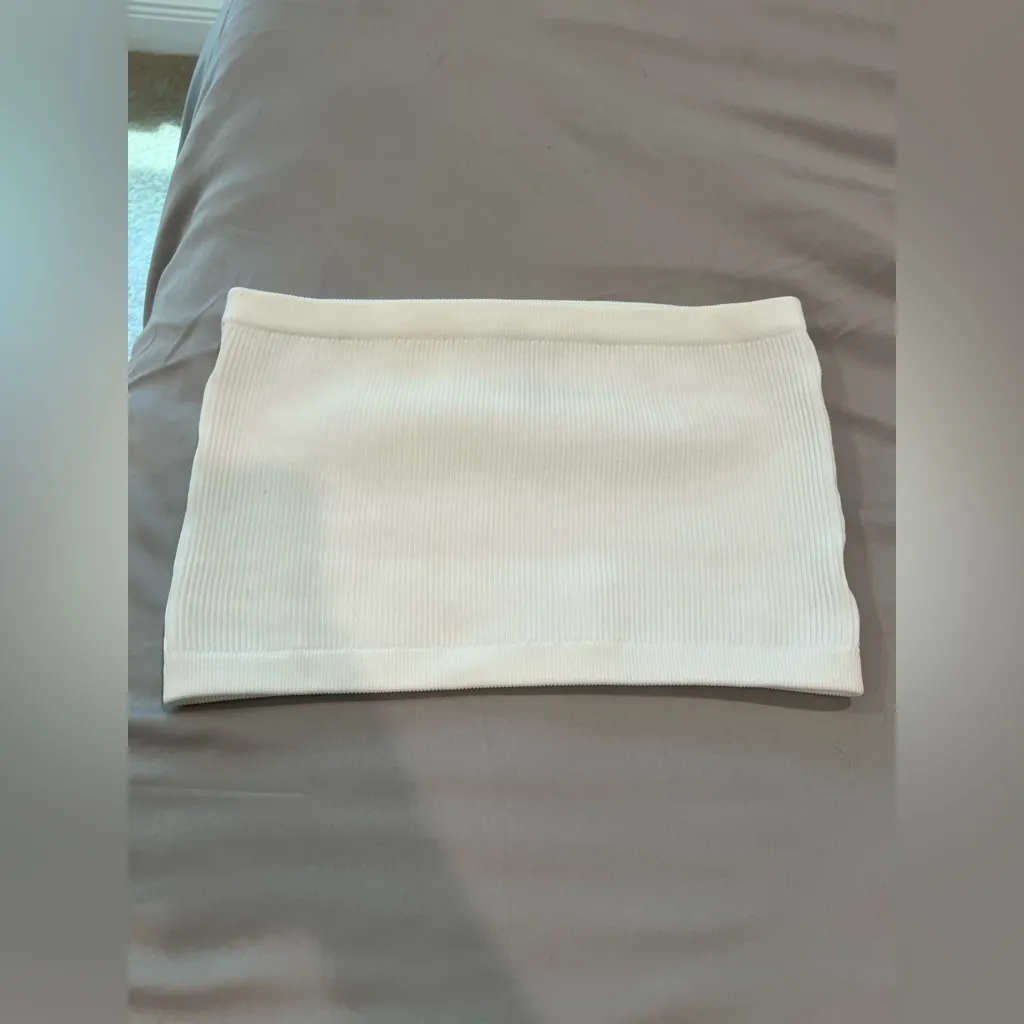 New Vici Ivory Ribbed Knit Top Medium Large - Image 4