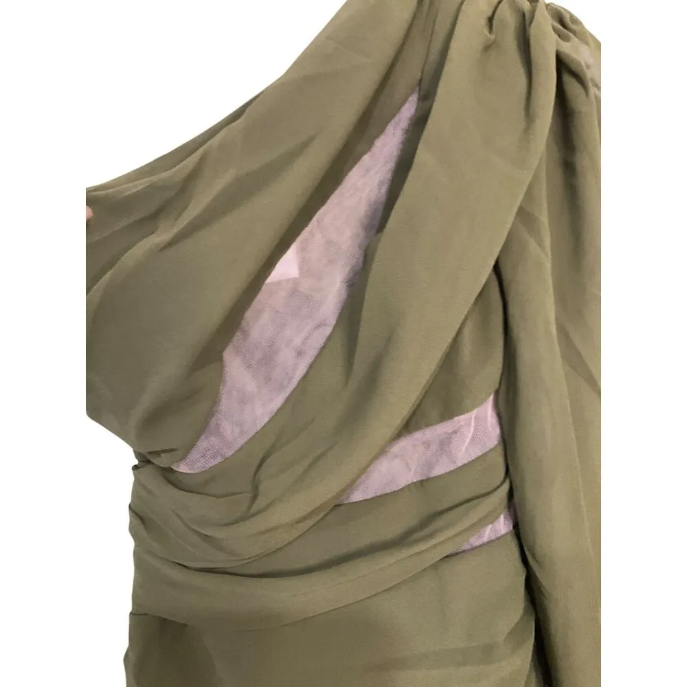 Michael Costello x REVOLVE Mai Mini Dress in Olive XX-Small New Womens Party - Image 6