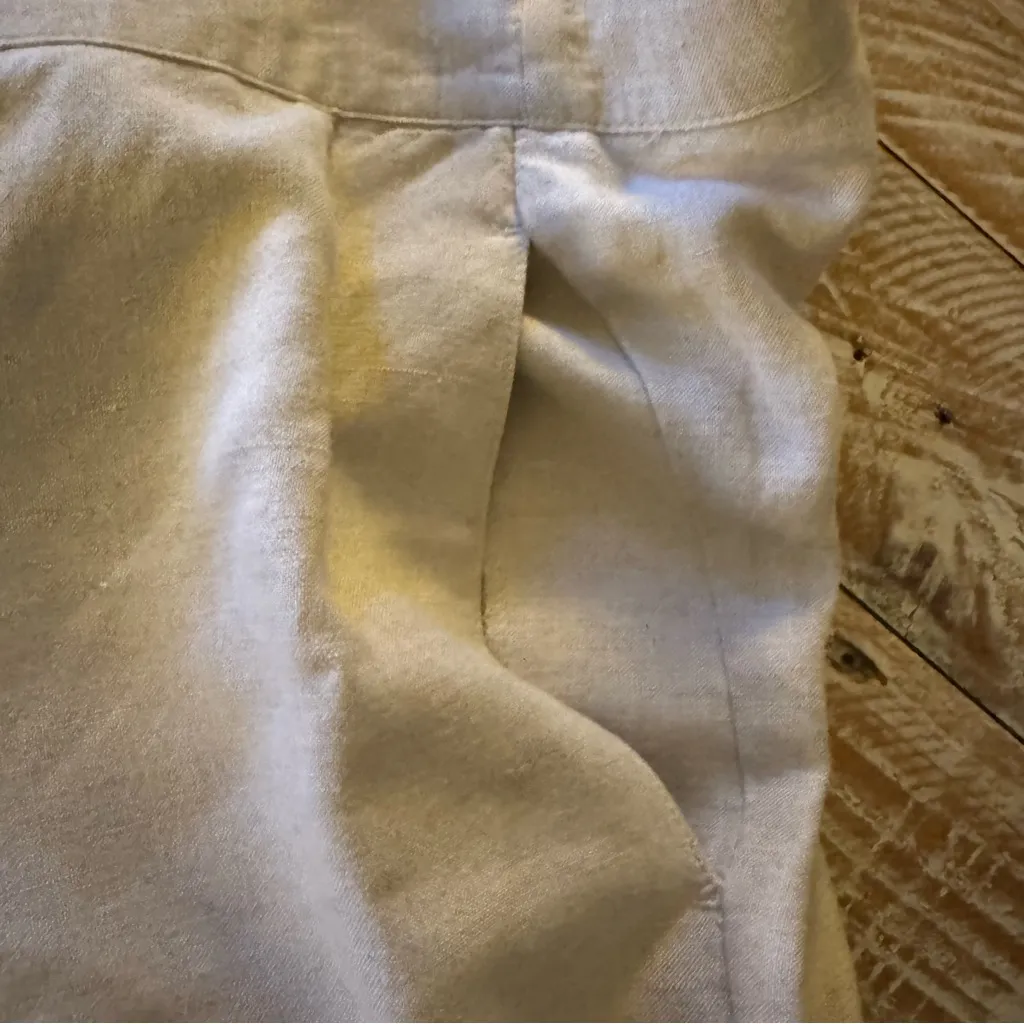 👒Jones New York Sport Women’s Tan Linen Blend Capri Pants Summer Vacation👒 ~12 - Image 3