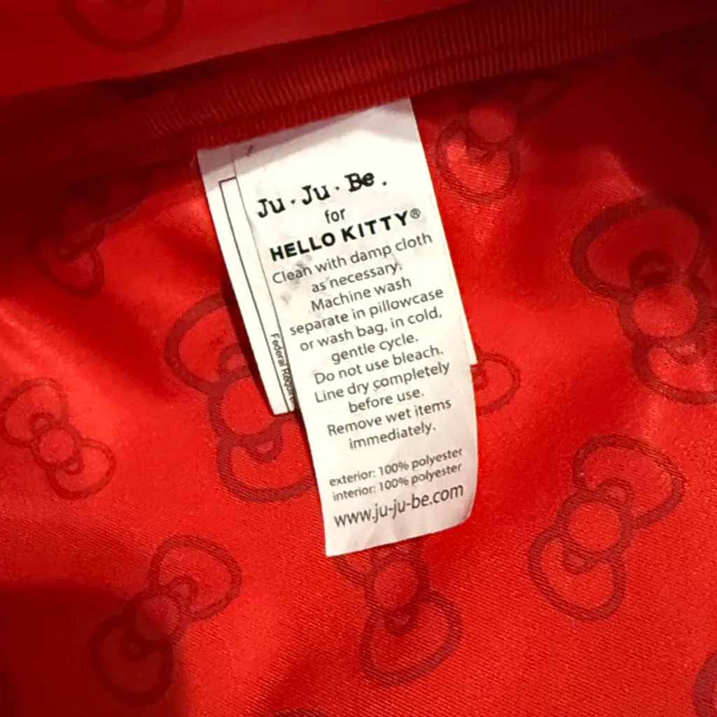 Jujube X Hello Kitty Dots and Stripes Minibe backpack NWOT Red - Image 7