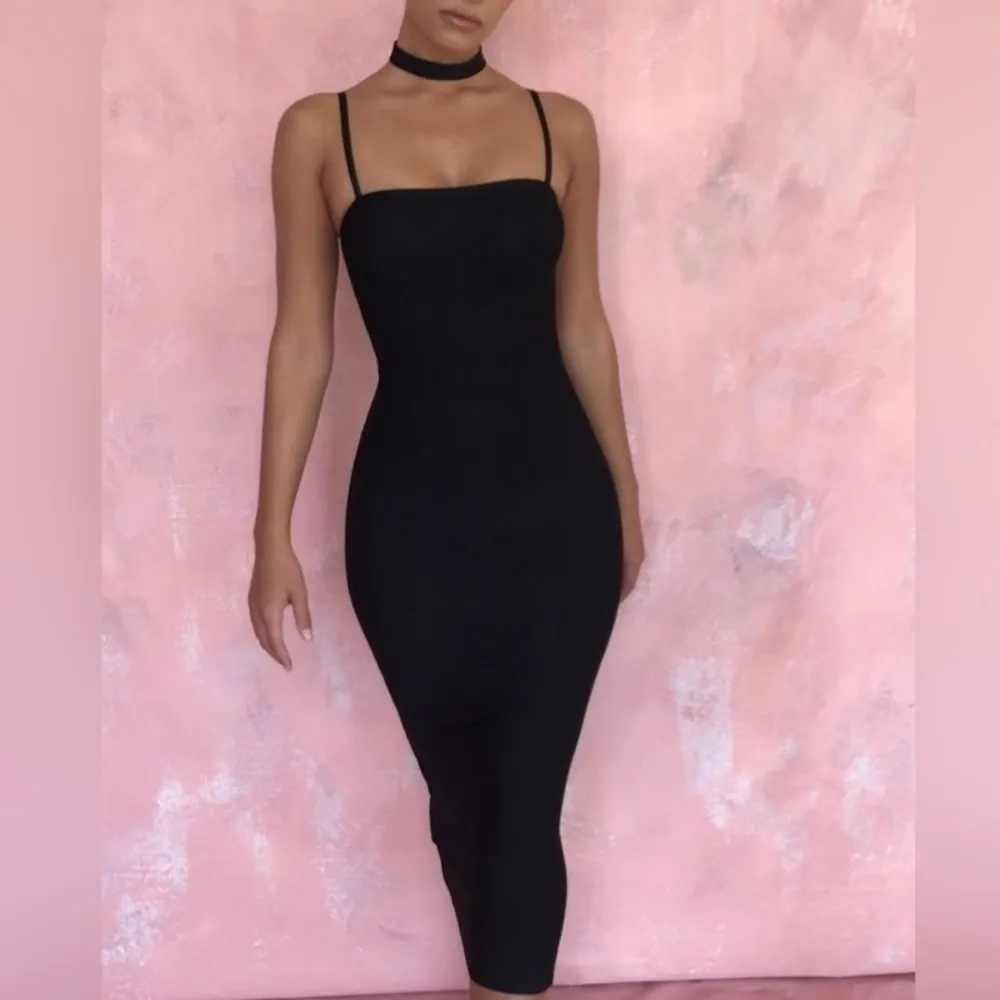 House of CB Elias Bandage Midi Dress Black - Image 2