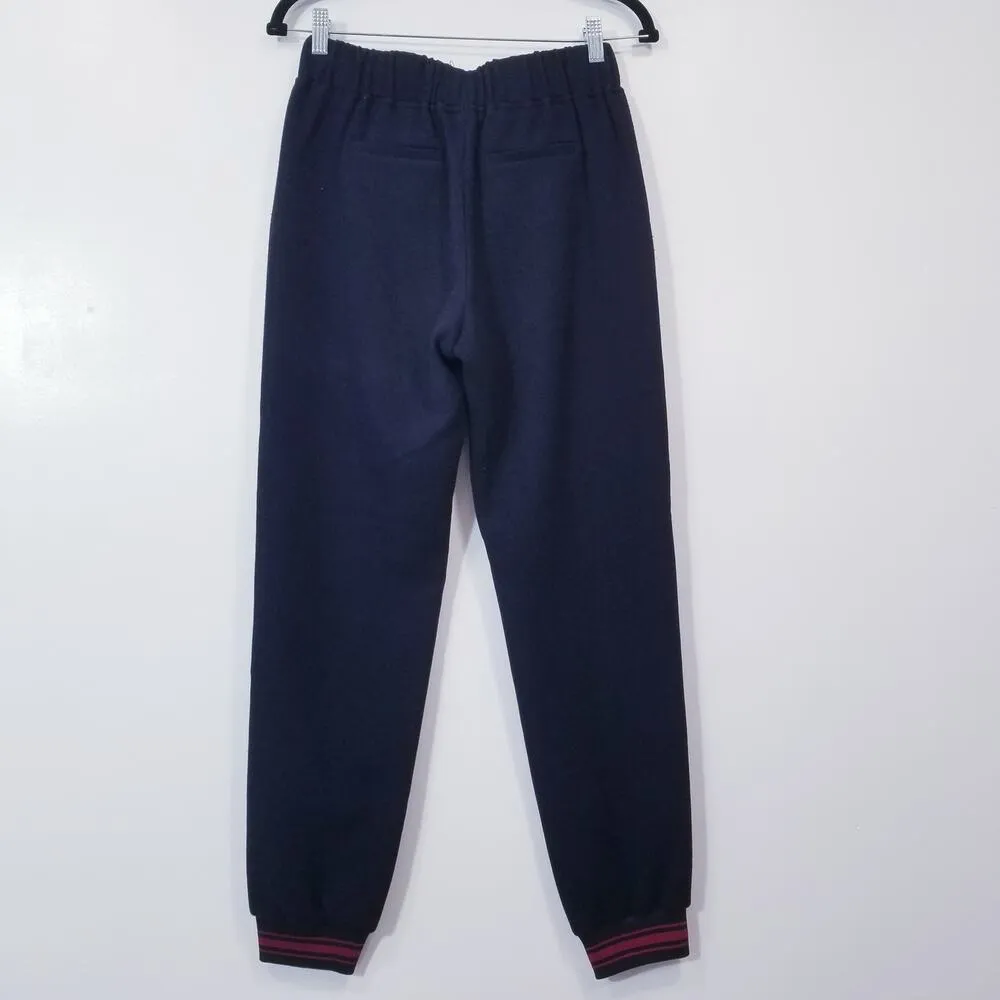 Scotch & Soda Maison Scotch Nautical Blue Red Hi-Rise Jogger Pants - Image 3