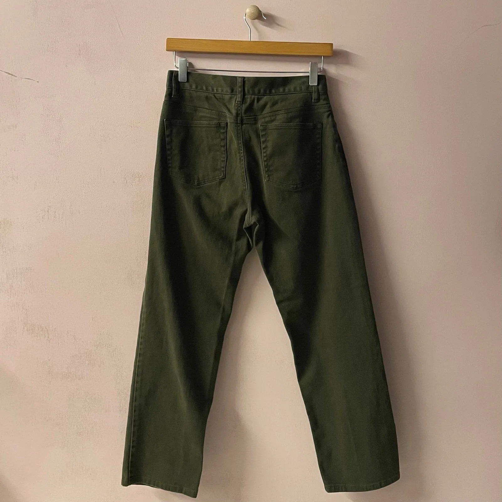 Vintage Jones New York Sport Petite Olive Green Straight Leg Jeans Size 6P GUC - Image 10