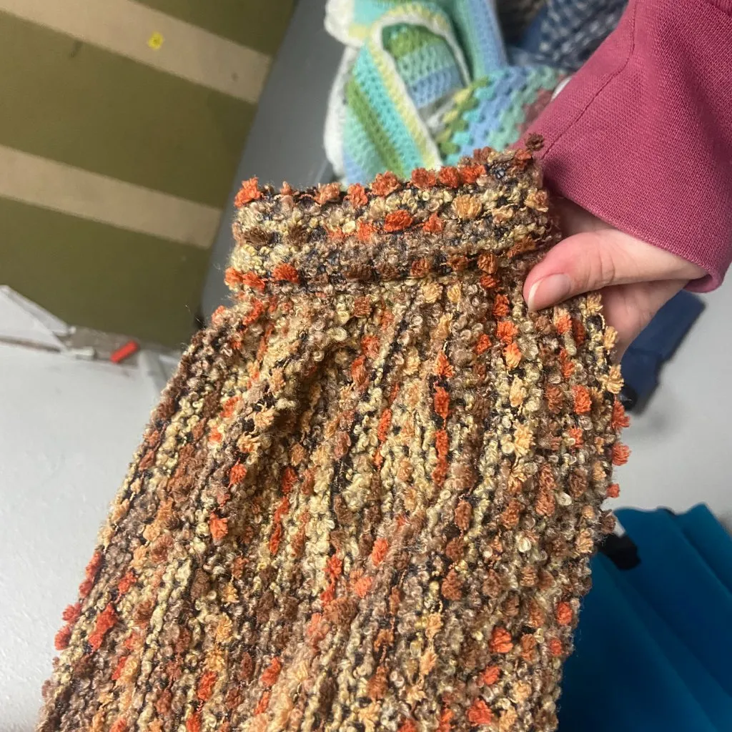 Blu Pepper Size Xl Nubby Surplice Twist Sweater Brown Chunky Knit Fall Cozy Boho - Image 8