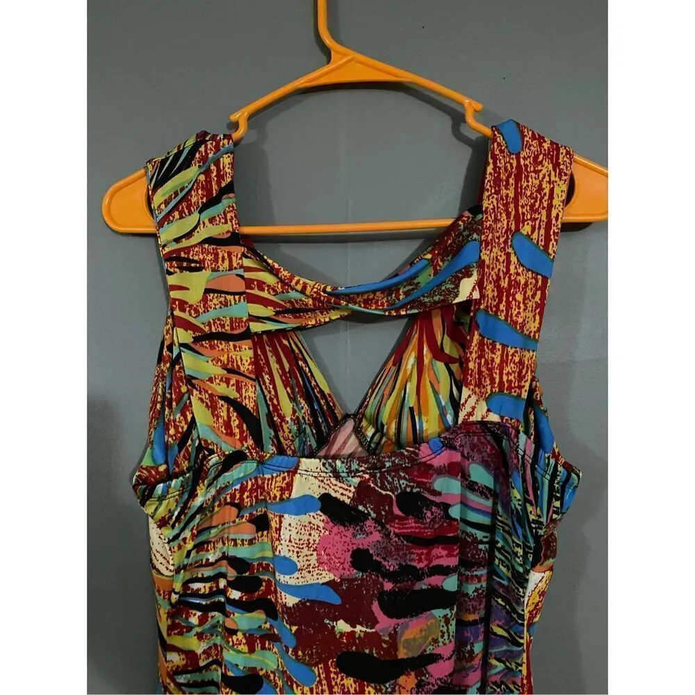 MT Collection Purple & Red Floral Burst V - Image 5