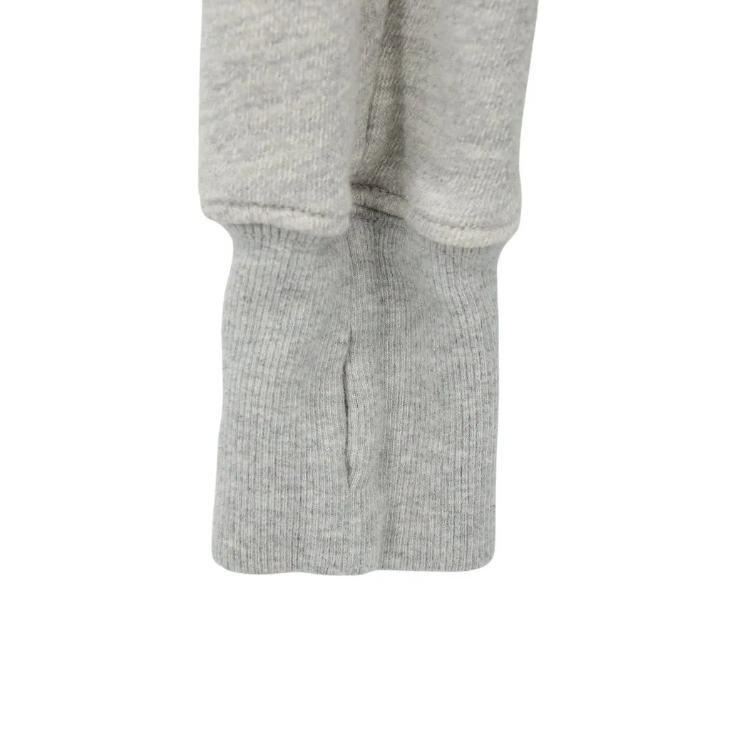 NWT Pam & Gela Rib Cross Neck Sweatshirt Heather Grey Pullover Top S - Image 5